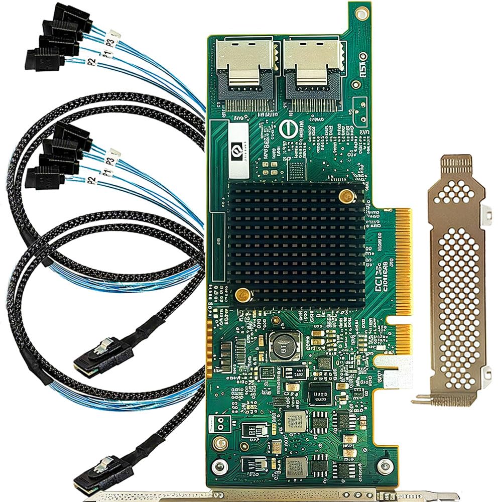 LSI 9205-8i RAID Controller Card 6Gbps SAS PCI-E FW:P20 IT Mode for ZFS FreeNAS unRAID RAID Expander + 2 * 8087 SATA