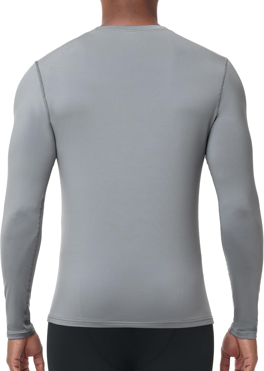 Men's Thermal Compression Shirts, Long Sleeve Fleece Lined Base Layer, Cold Weather Gear Athletic Undershirt Top - Image 2