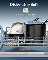 Vista 7 de Cook N Home Nonstick Stockpot with Lid 8-QT, Professional Deep Cooking Pot Canning Cookware Stock Pot with Glass Lid, Black Negro