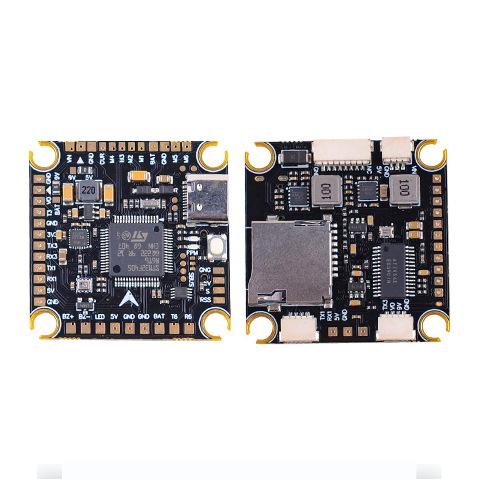 Systèmes de contrôleur de vol F405V3 haute précision Racings Drones Flight Tower avec 60 A MPU6500 Gyroscopes Power Supports
