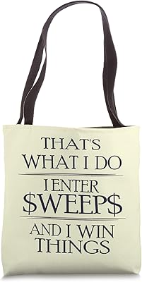 Sweepstakes Convention Winning Tote Bag