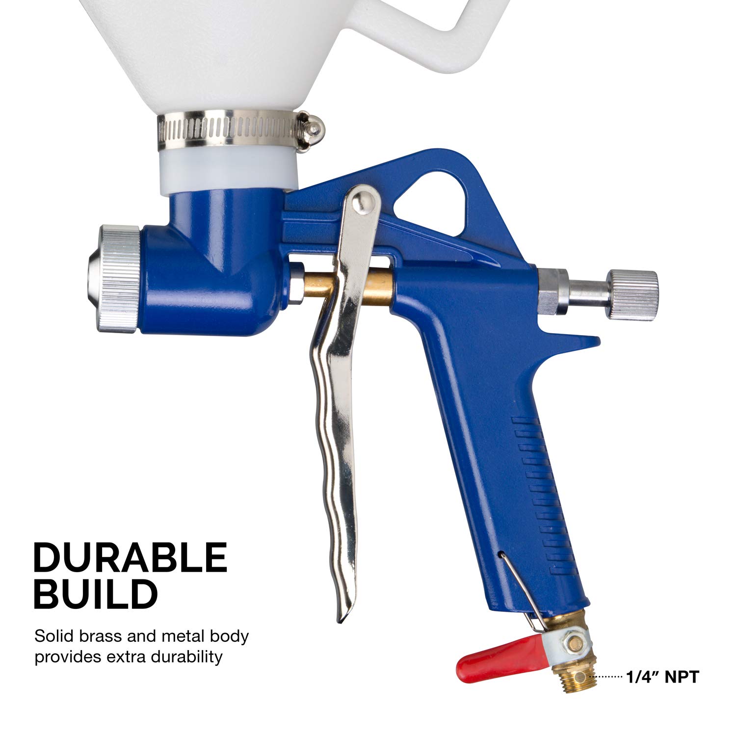 Buy HILTEX 31229 Air Texture Gun with 1.32 Gallon Hopper, 3 Nozzles 4