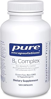 Pure Encapsulations B6 Complex - Supports Nervous System & Brain Health* - Includes B Vitamins - Contains Enriched Vitamin B6 - Non-GMO & Gluten Free - 120 Capsules