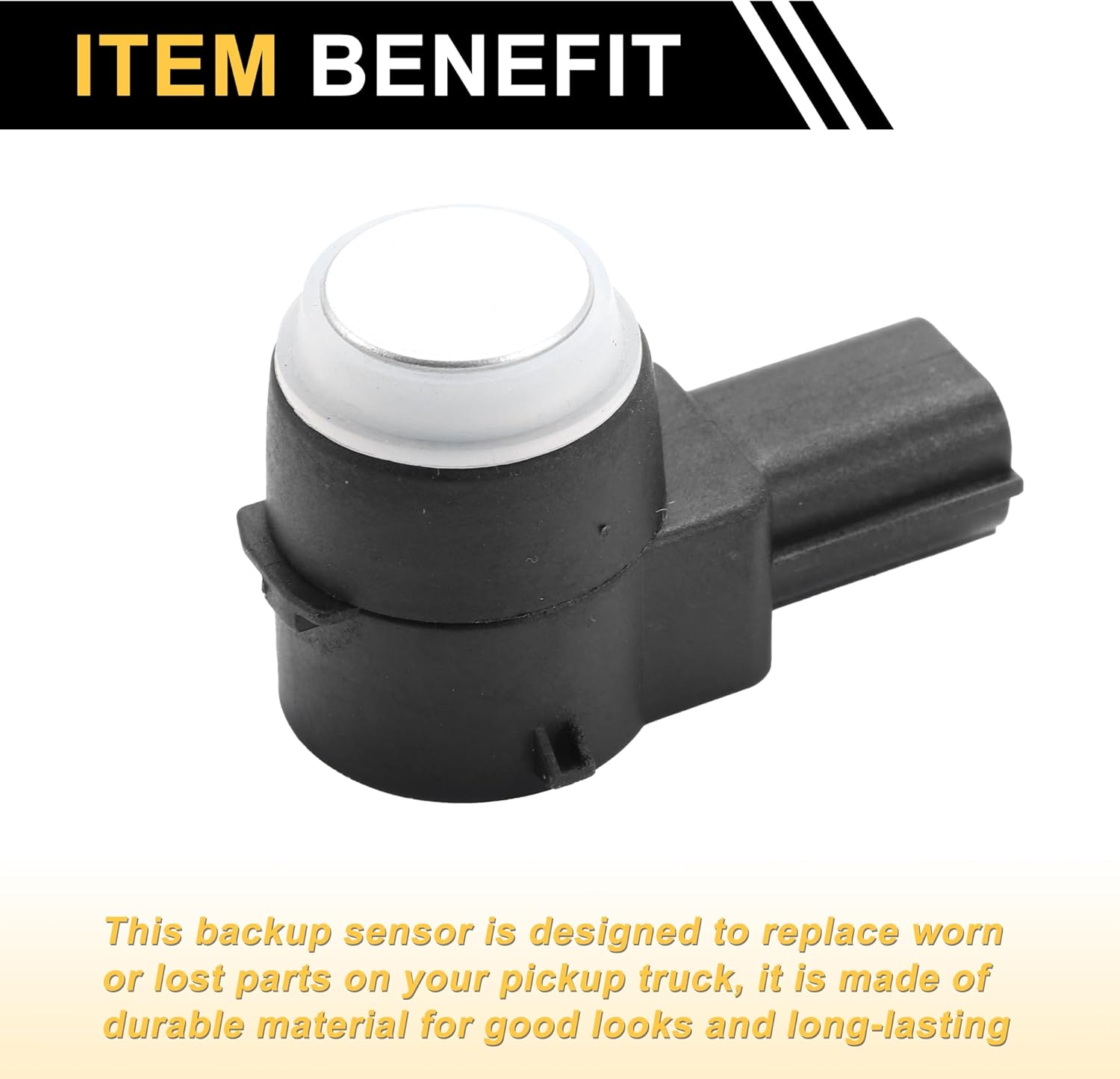 4 Pcs Bumper Backup Parking Sensor for Chevrolet Silverado for GMC Sierra 1500 2500 HD 2007-2013 Reverse Parking Assist Sensor No.15239247 Silver Tone