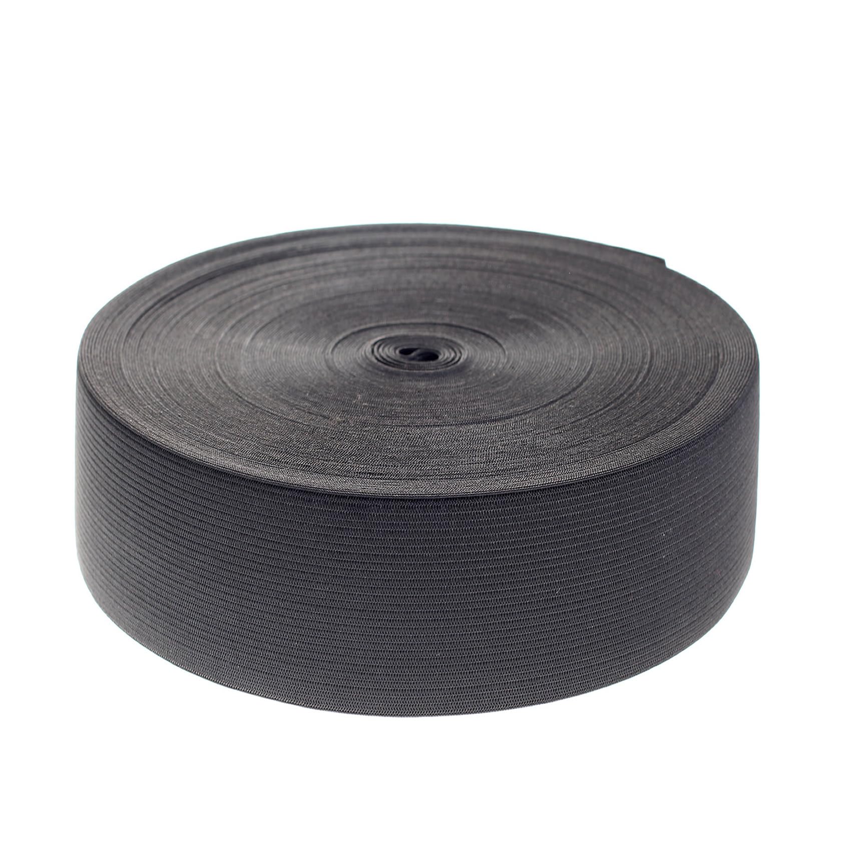 TUKA-i-AKUT 80 Metros x 100mm Elásticas Planas Bandas de Costura, Bandas de elástico de Cuerda, para la Ropa Personalizada, Artesanía DIY Hogar, 80m(2x40m) Largo, 100mm Ancho, Negro TKB5092-black-2X