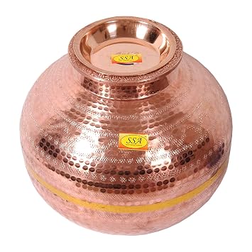 SHIV SHAKTI ARTS Copper Matka Cup, Brown, 12L, 12 liter
