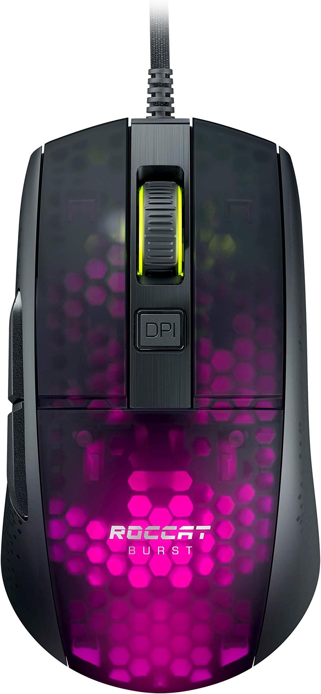 ROCCATBurst Pro - Extreme Lightweight Optical Pro Gaming Mouse (high Precision, Optical Owl-Eye Sensor (100 to 16,000 dpi), RGB AIMO LED Lighting, only 68g, Designed in Germany), Black ROC-11-745