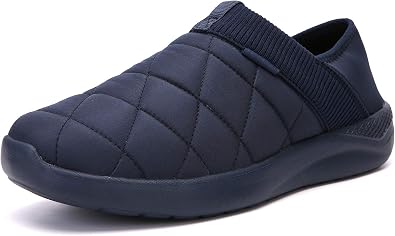 KUBUA Slippers for Men and Womens Indoor House Shoes Plush Slip on Outdoor Garden Loafers