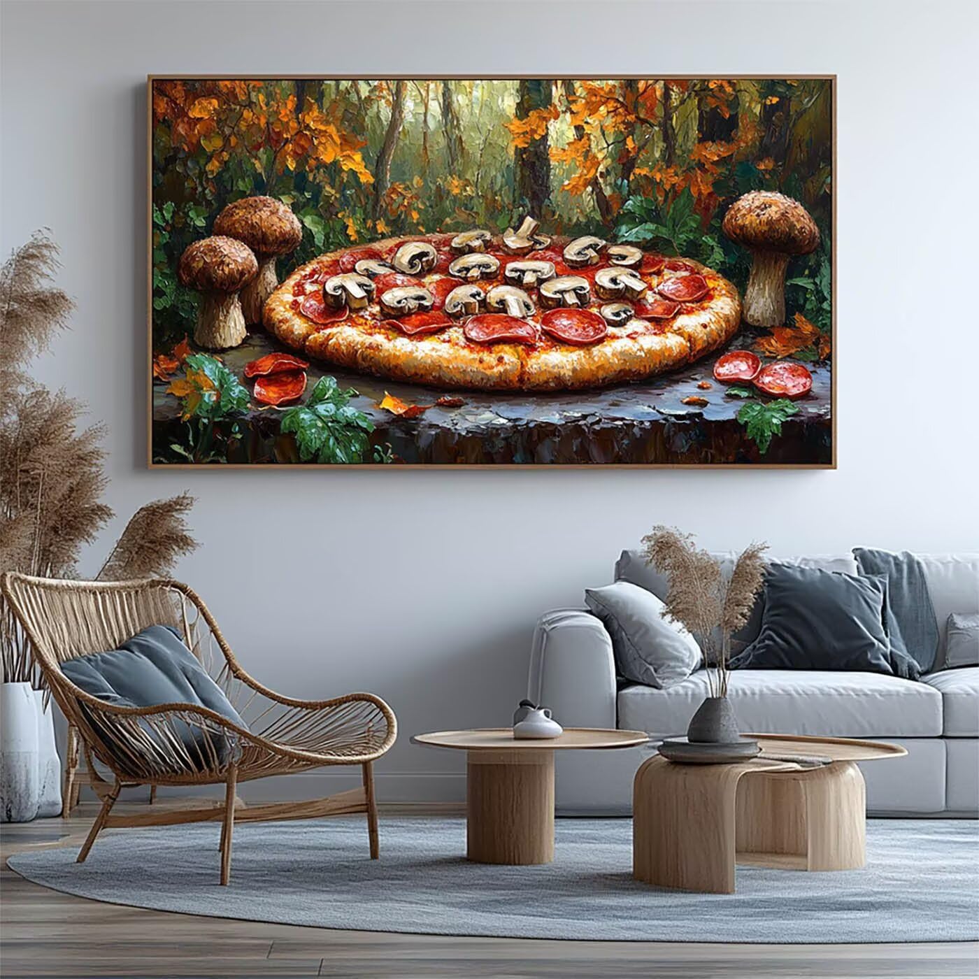 Zestawy sztuki diamentowej dla dorosłych, grzyby, malarstwo diamentowe, 5D, DIY, zestawy sztuki ściennej dla dorosłych, pełne wiercenie pizzy po numerach, 203 x 101 cm, kryształ górski, haft