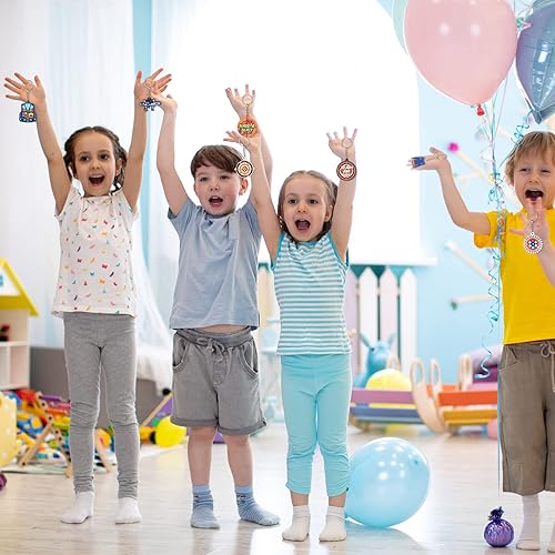 Miniatura 4 de 24 piezas de llavero de guerra de dardos de silicona, bonitos adornos de cumpleaños para niños, suaves llaveros temáticos de guerra de dardos Nerf