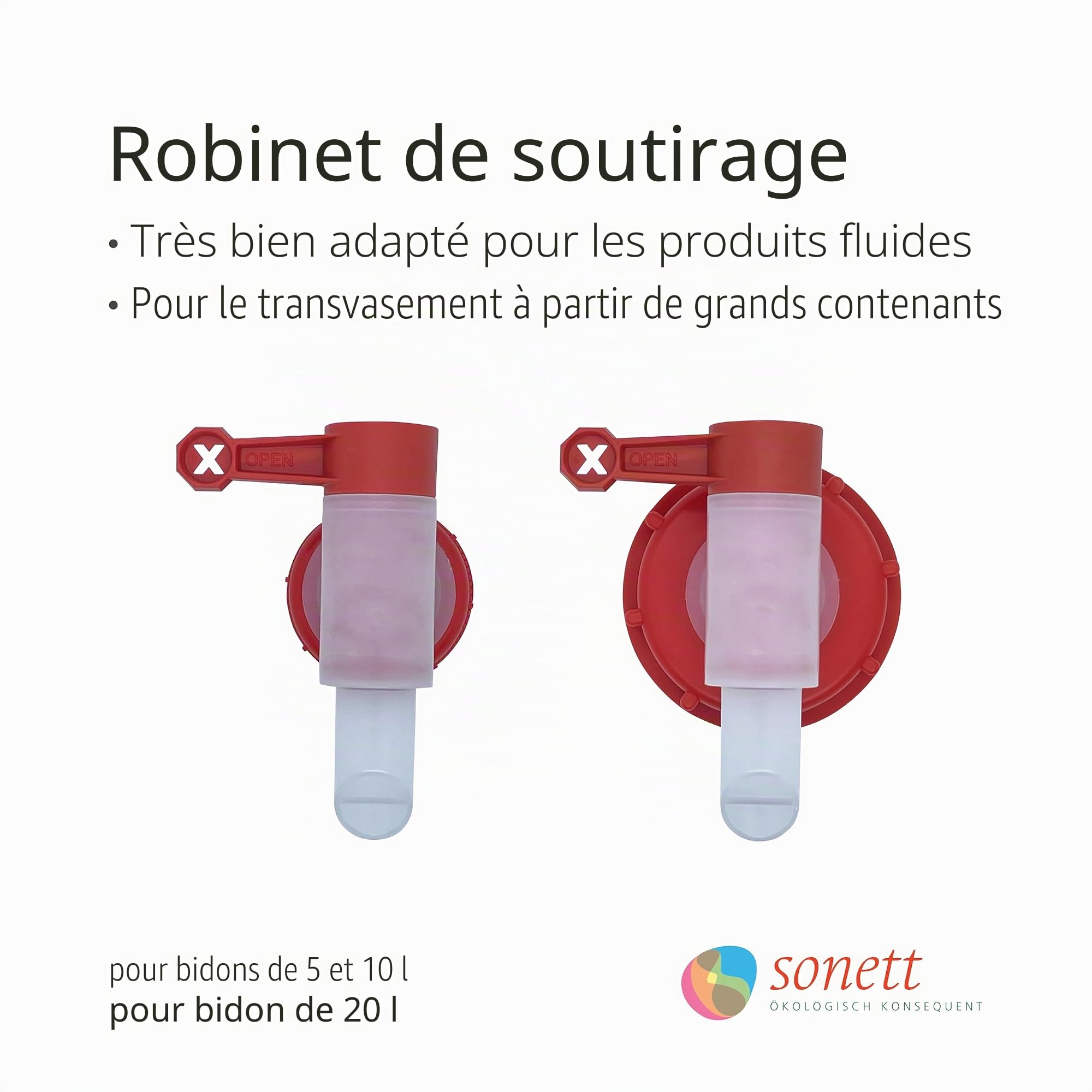Sonett Bec verseur pour bidon de 20 litres 60 g