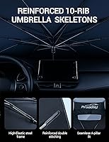 Vista 46 de Proadsy Parasol para parabrisas actualizado 2026, ajuste personalizado, Lexus NX 2022-2025 2026, 4 capas, plegable, protector de parasol frontal que