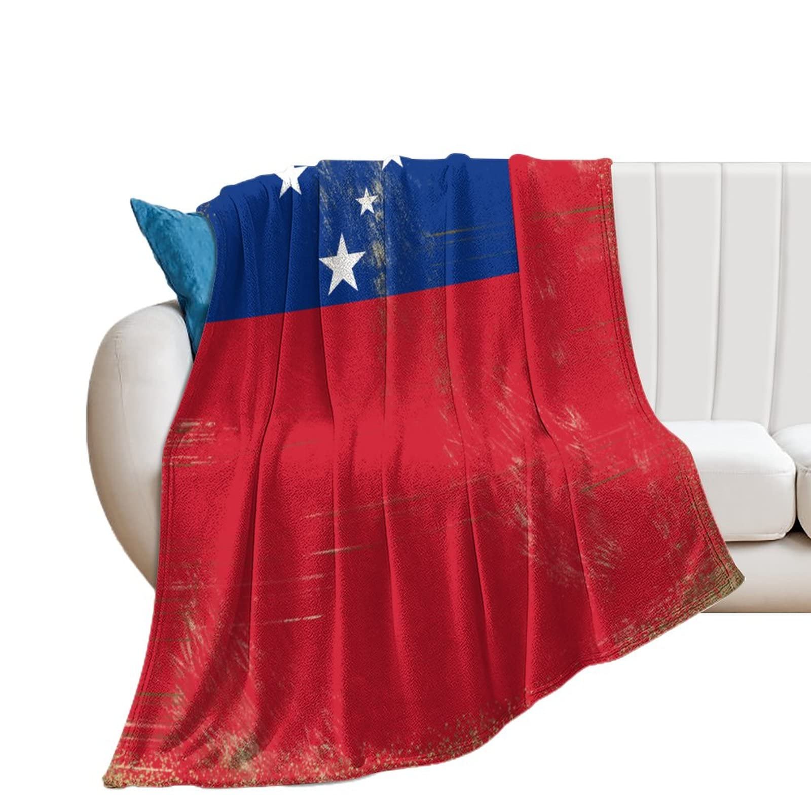 Couverture en flanelle Samoa grand plaid pour vos soirées cinéma sur le canapé
