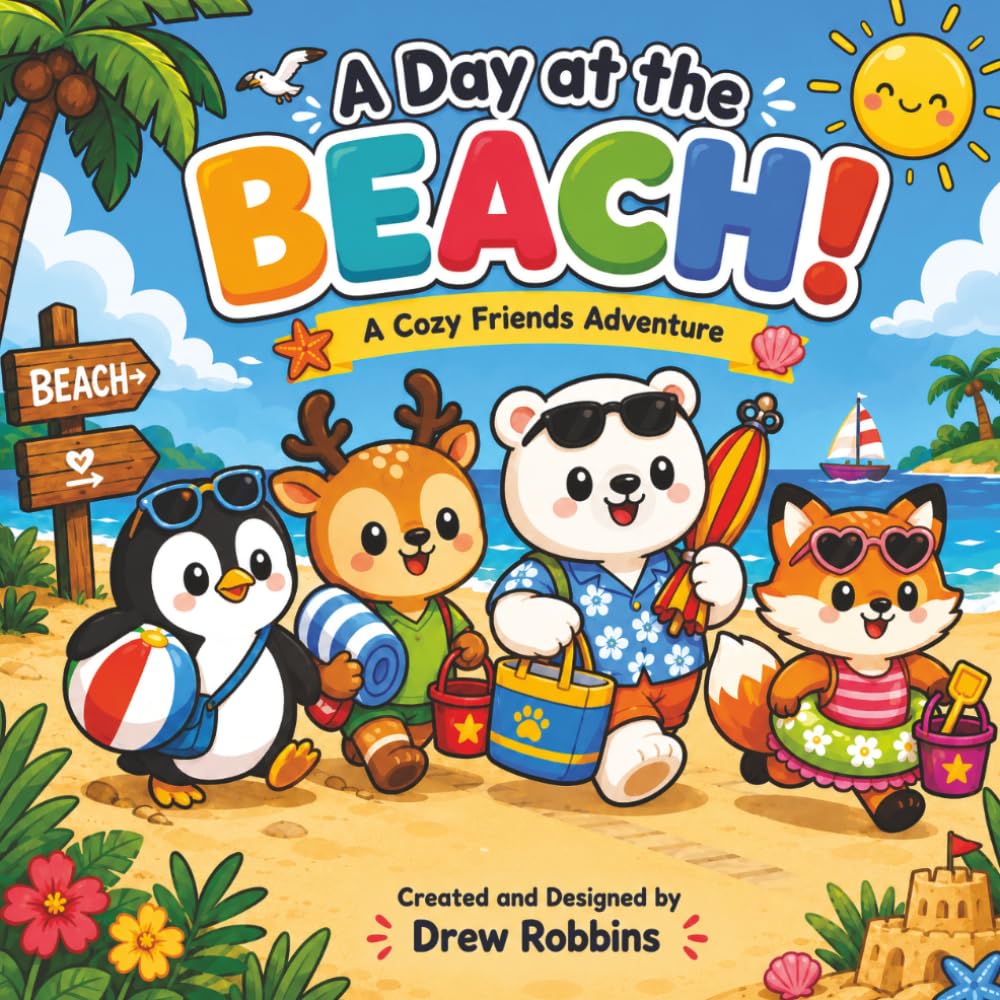 Cozy Friends: A Beach Day Adventure (Cozy Friends Adventures)