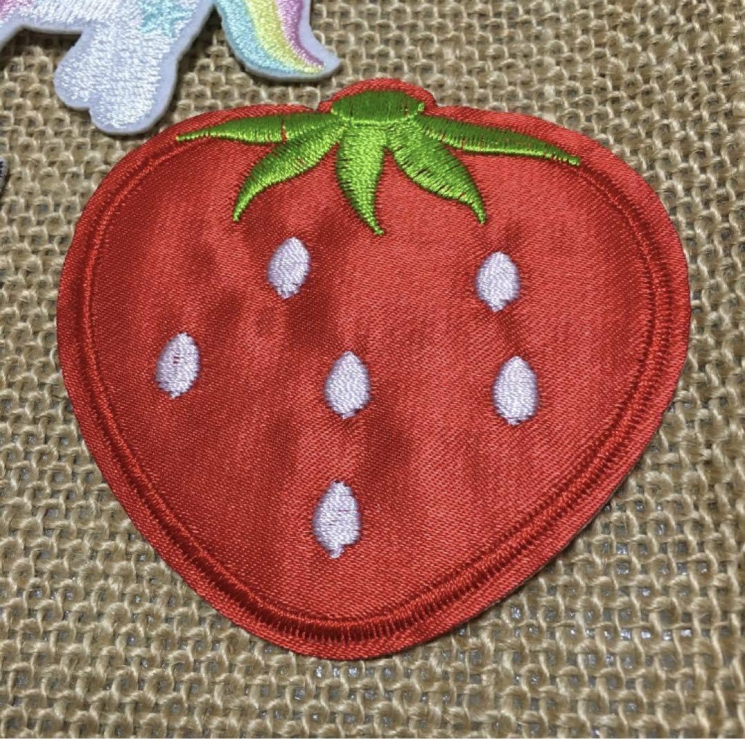 Amazon.co.jp: ワッペン いちご大 ユニコーン 小鹿 幼稚園 保育園  