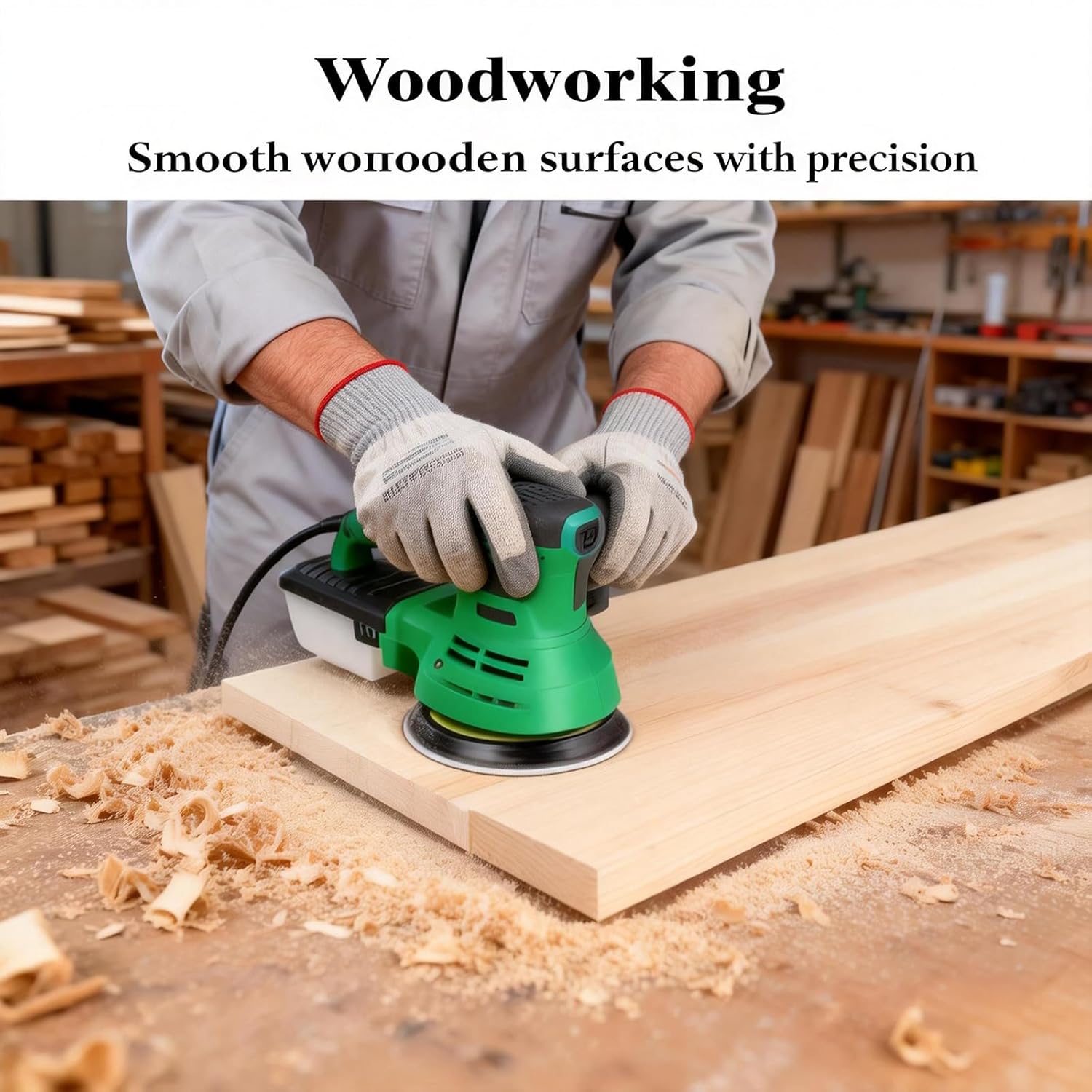 50-Pack,5-Inch 8-Hole Premium Hook and Loop Sanding Discs,80-Grit Random Orbit Sander Pads,Heavy-Duty Three-Layer Anti-Tear Sandpaper for Wood,Metal,Paint,Automotive,Efficient Dust Extraction