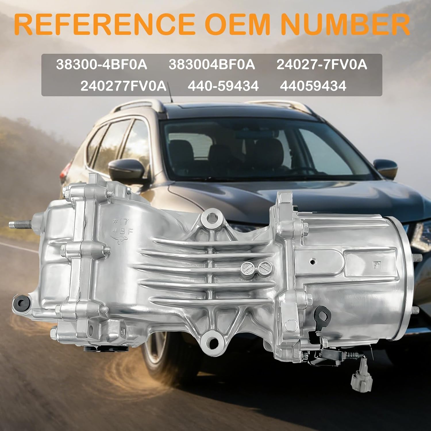 38300-4BF0A Rear Differential Assembly Carrier AWD Ratio 5.173 for Nissan Rogue 2014-2020, Rogue Sport 2017-2021, Murano 2015-2021, Qashqai 2017-2020 24027-7FV0A 440-59434