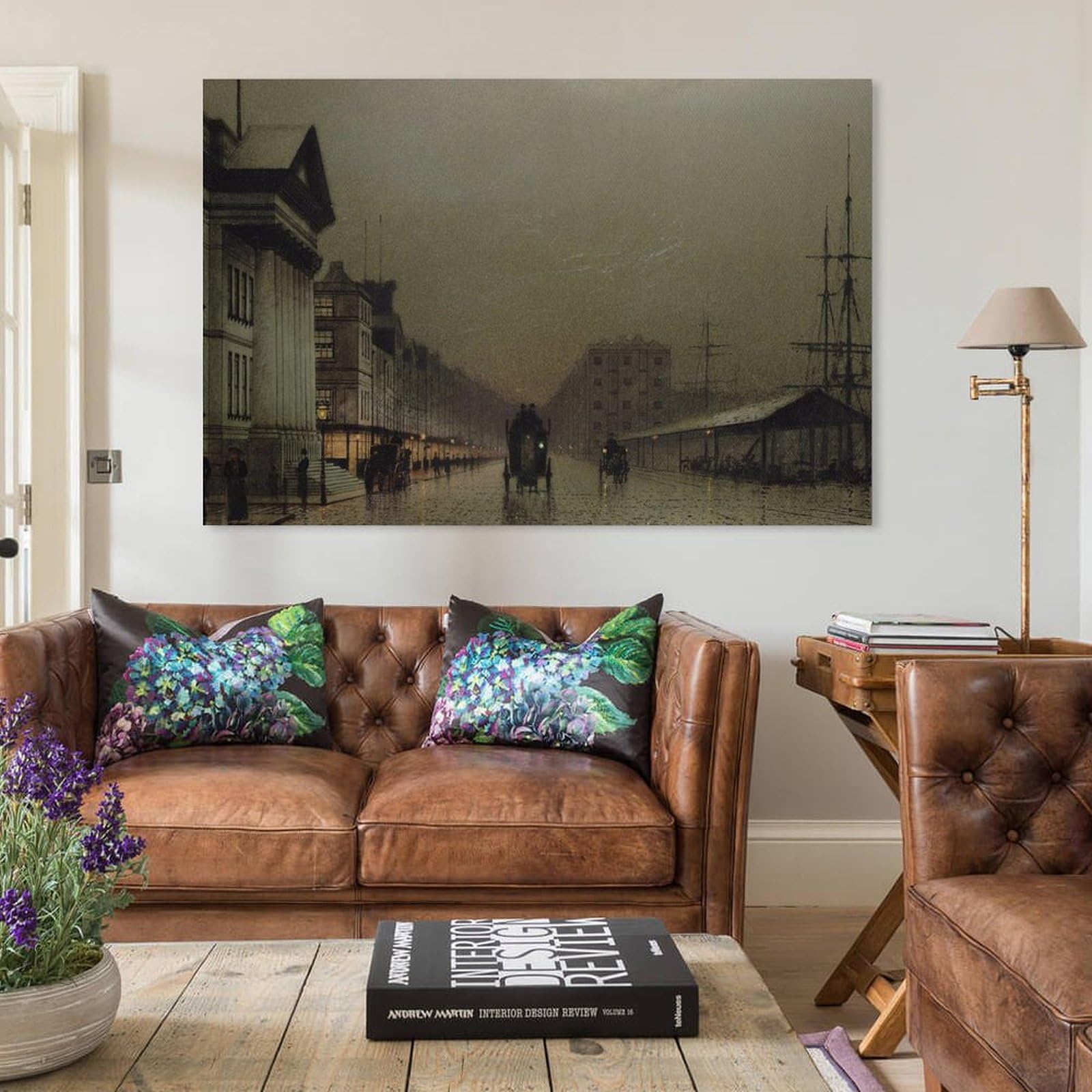 Amazon.co.jp: John Atkinson Grimshaw リバプール、1893年 ジョン