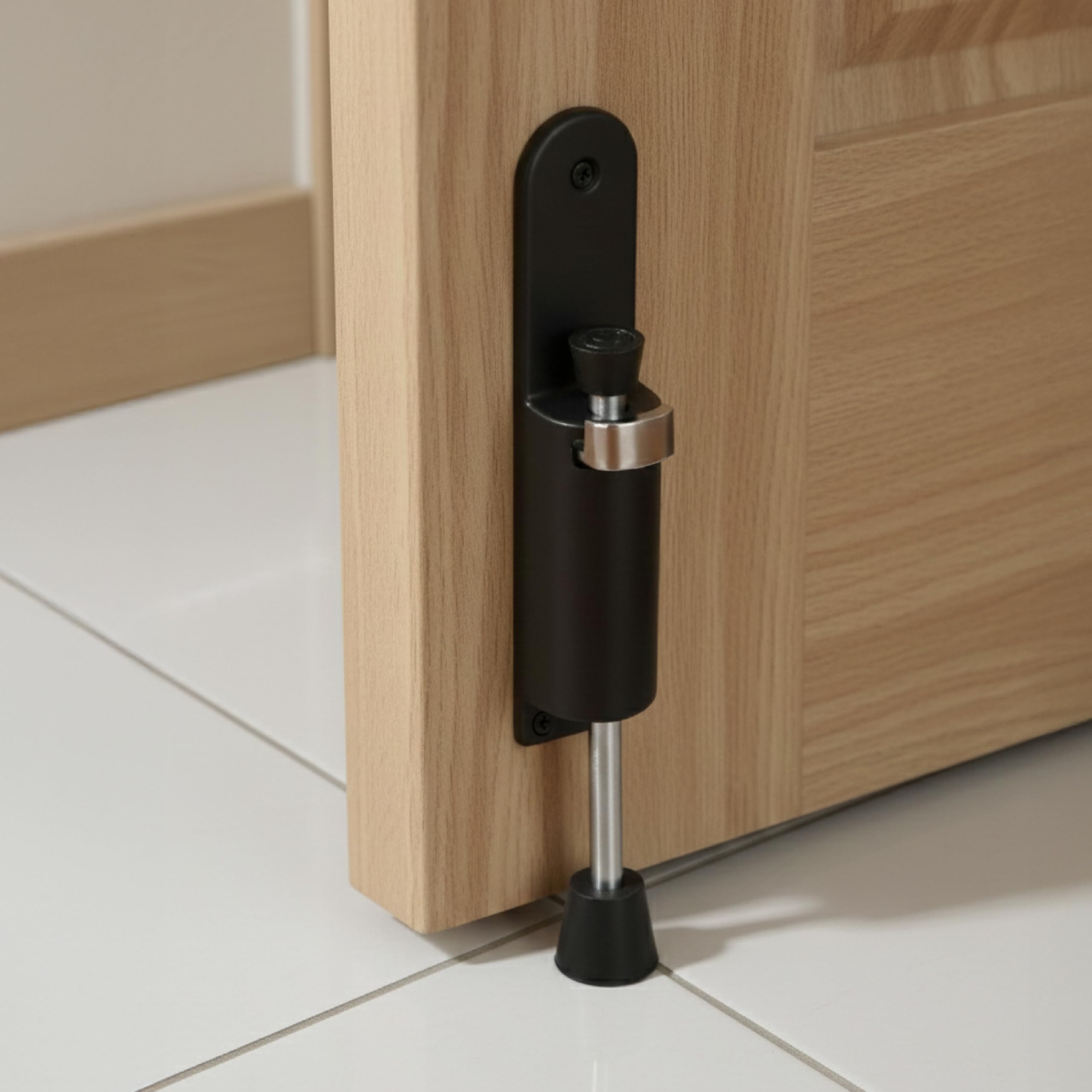 LAPO Foot Press Door Stopper | Spring Action Kickdown Door Holder | Anti-Slip Rubber Tip | Firm Door Holding | Easy Screw Mounting | Ideal for Home & Office Use | Antique Finish | Pack of 1 — Amazon image 10