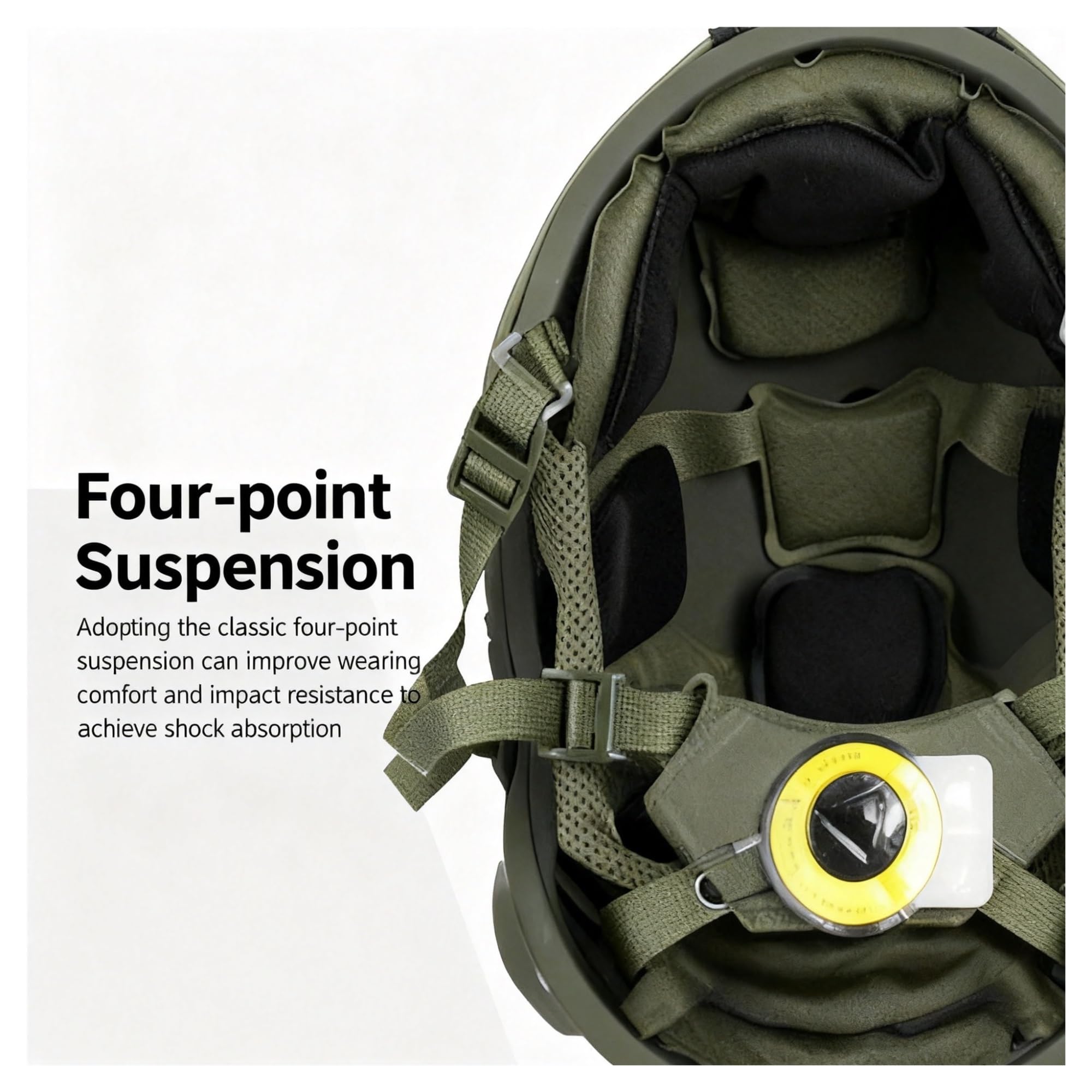 Schneller Hobby-Helm aus Glasfaser mit 4-Punkt-Aufhängung