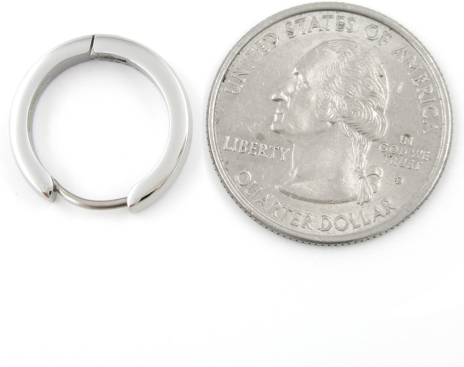 Stainless Steel Curved Face Round Hoop Men Earrings Gold-tone Silver-tone Black 18mm - Image 4