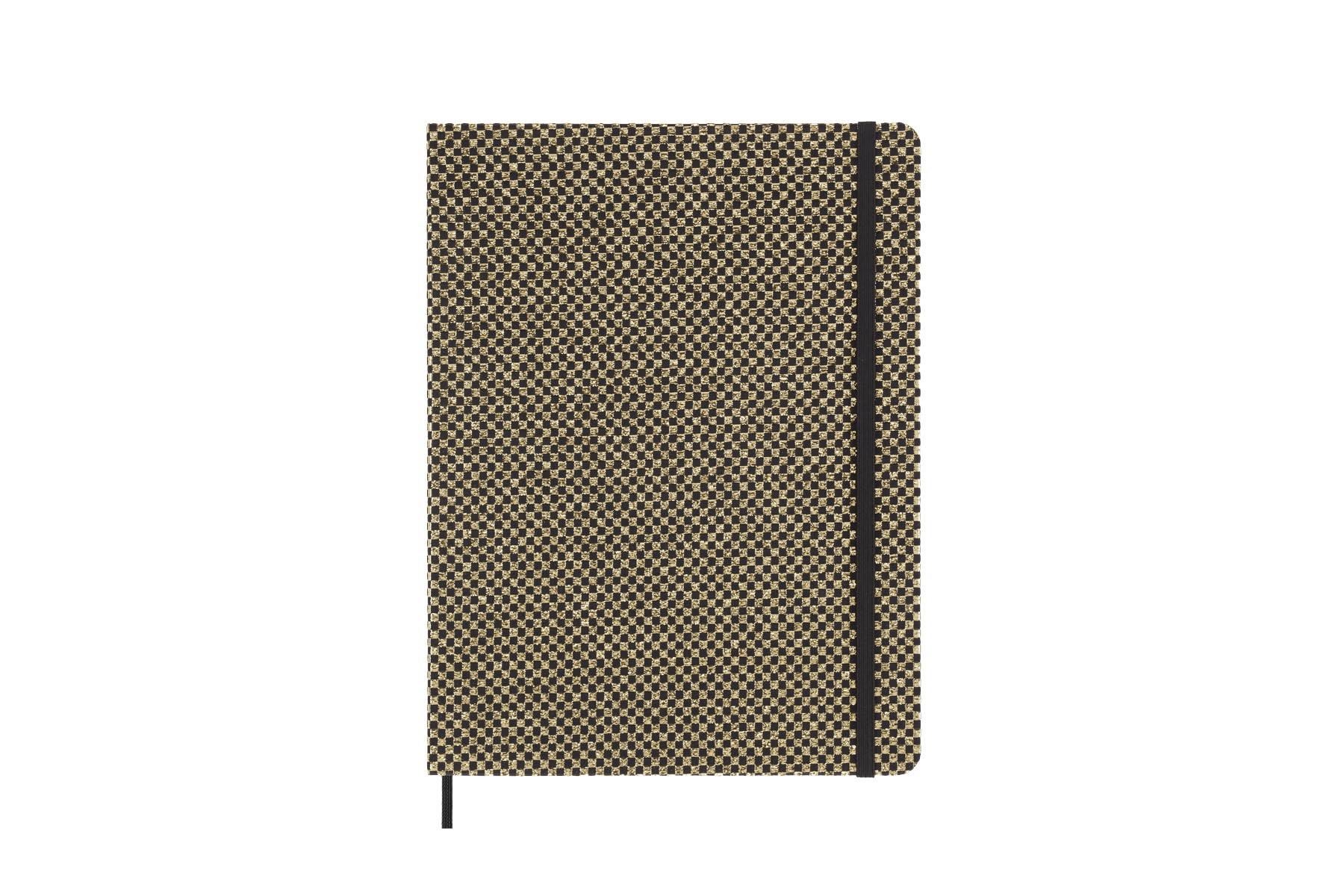 Moleskine Limited Edition Notizbuch Holiday Shine, extra groß, liniert, Gold, Hardcover (7,5 x 10)