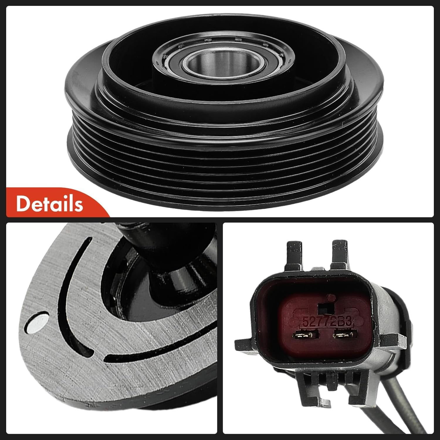 A-Premium Air Conditioner AC Compressor Clutch Kit Compatible with Chrysler Pacifica 2004 2005 2006 3.5L