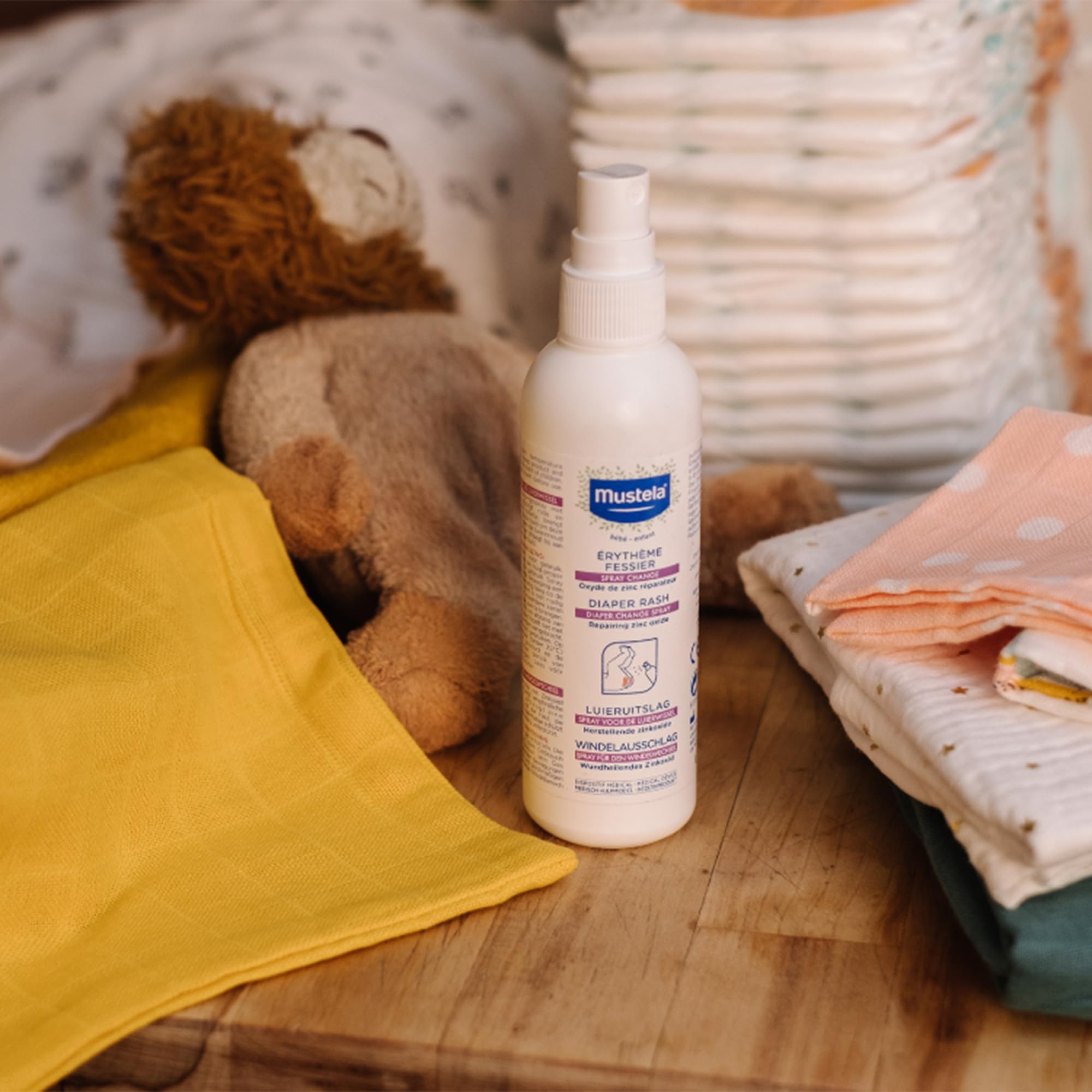 Mustela Spray Cambio Pannolino Ossido di Zinco 75ml per Eritema Neonati