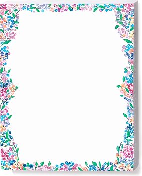 PaperDirect Bright Spring Blossom Procession Flower Invite Special Event Theme Paper Stationery, Border Paper, Letterhead 8.5 x 11, 100 sheets, Elegant Premium Writing Paper, Decorative Printer Paper