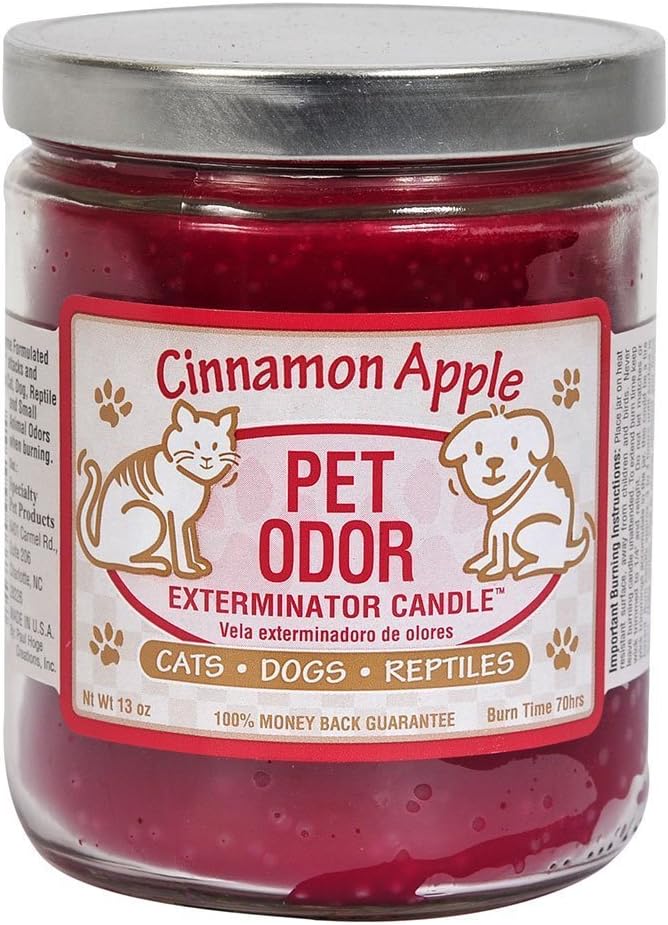 Pet Odor Exterminator Candle, Cinnamon Apple, 13 oz