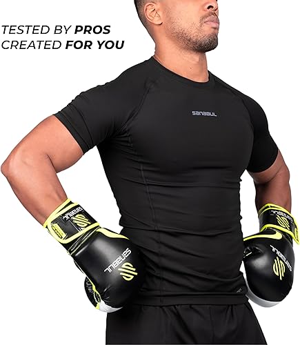 Miniatura 8 de Sanabul Essential - Guantes con gel probados para hombre y mujer, ideales para boxeo, kickboxing, artes marciales mixtas, Muay Thai y entrenamiento