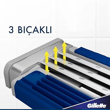 Gillette Blue3 Slalom Use Horse Razor 3-pack