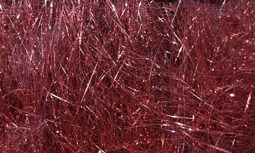 Miniatura 34 de Hareline Fly Tying 8″ Ice Wing Fiber – Synthetic Fly Tying Wing Material for Streamers, Dry Flies & Saltwater Patterns Gris,rojo (PEARL RED