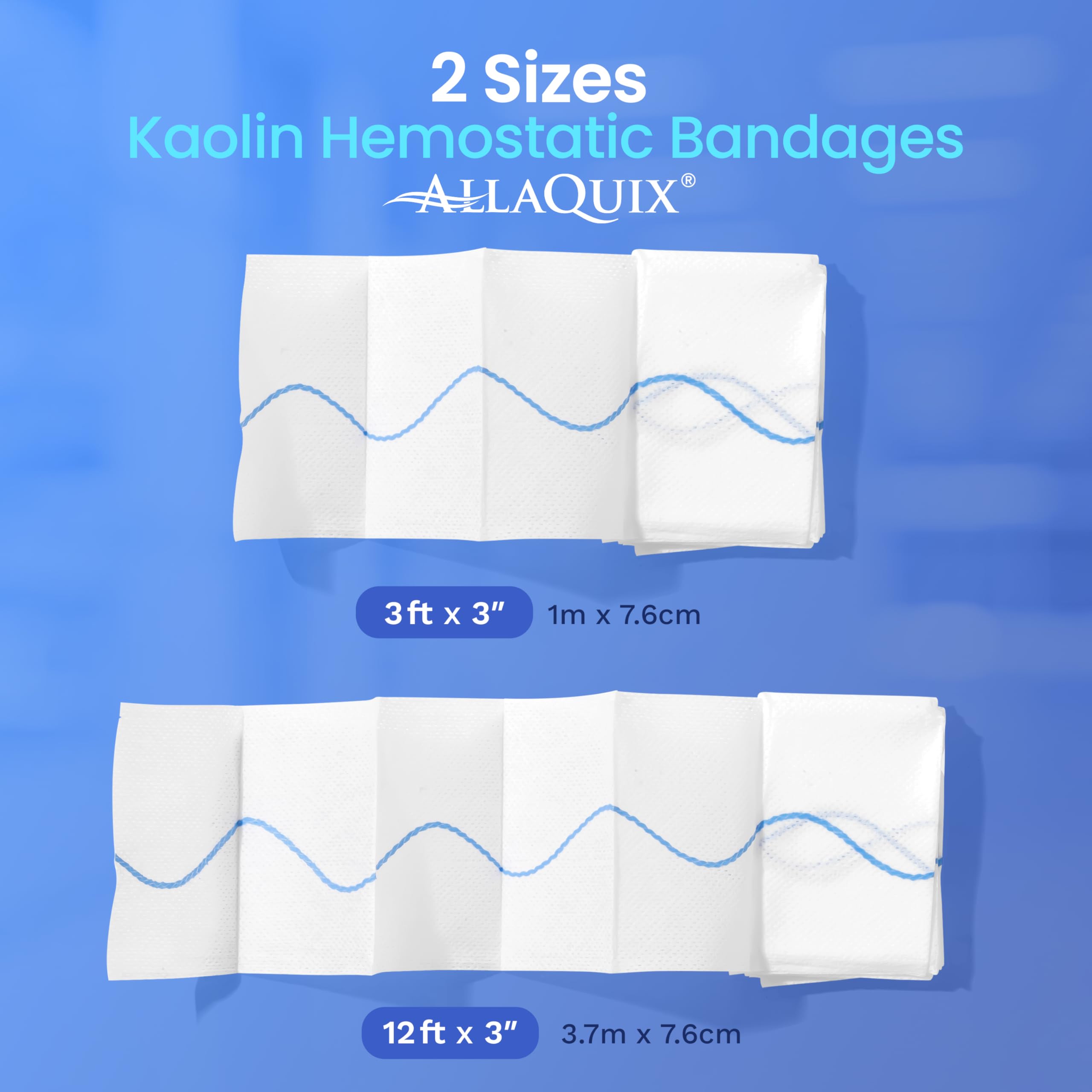 Kaolin Hemostatic Gauze - Stops Bleeding Fast -4