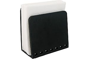 Bamboo Napkin Holder, Adjustable Wood Storage Rack for Dining Room, Picnic, Kitchen...