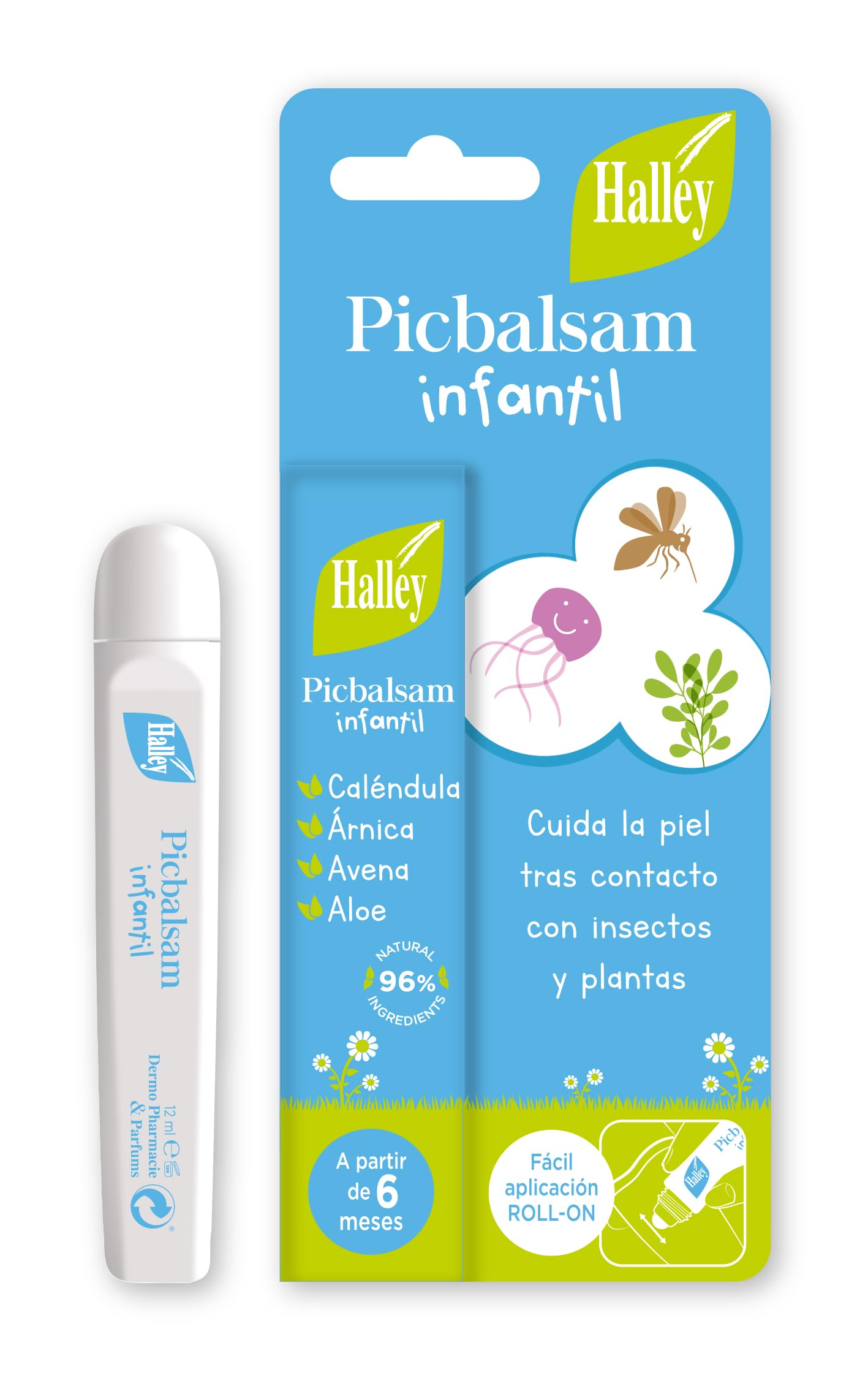 HALLEY - INFANTIL Pack Dúo | Repelente de Mosquitos Para Niños | Eficacia Demostrada Contra Mosquito Tigre Durante 6 Horas | Testado Dermatológicamente | 6 Meses +