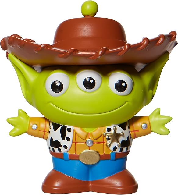 Enesco Disney Showcase Alien Remix Toy Story Woody Figurine, 2.5 Inch, Multicolor