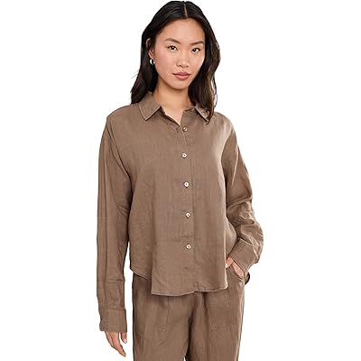 Splendid Stella Linen Button Down wicker