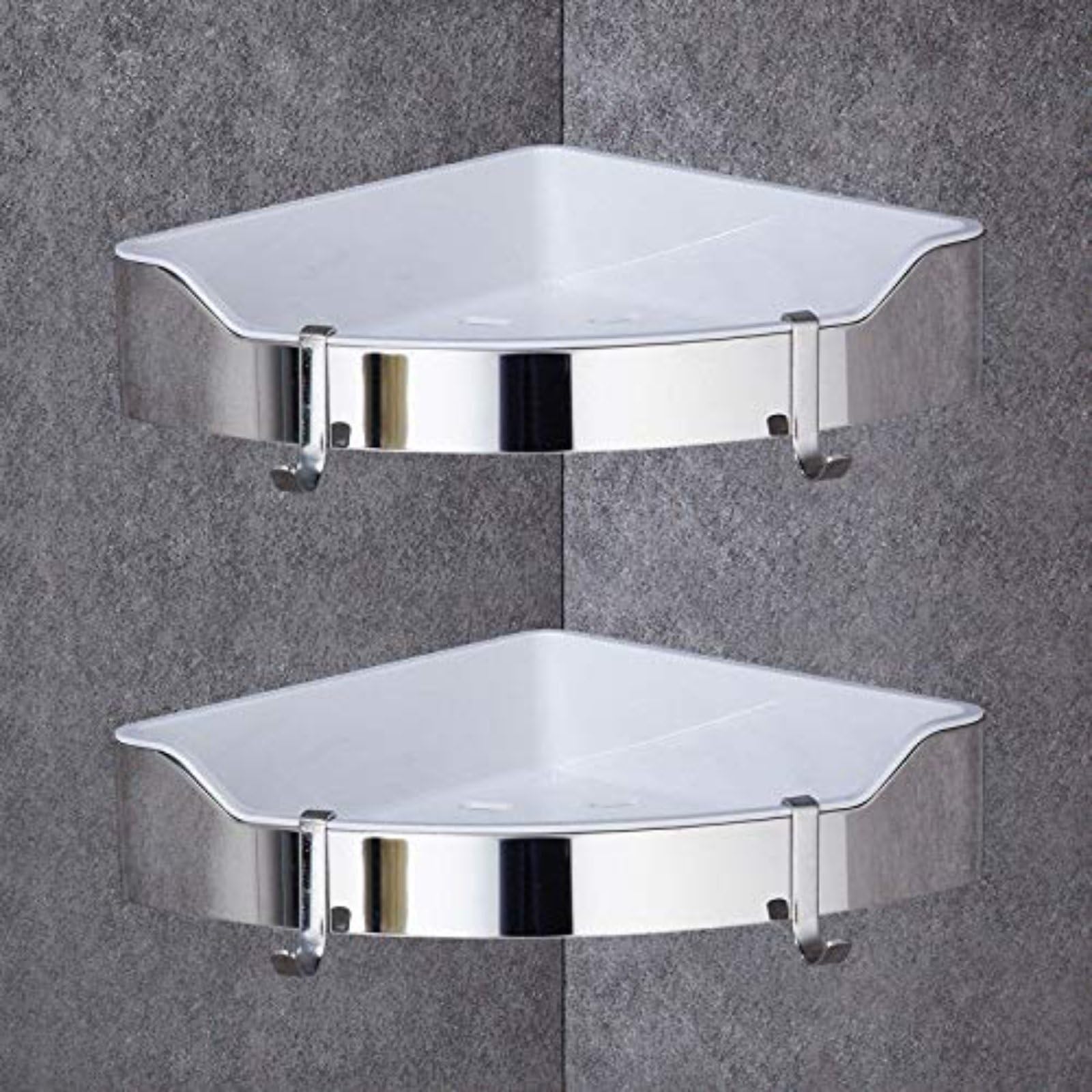 Estante Esquinero para Ducha, Estantes De Baño De Acero Inoxidable, Montaje En Pared, Triángulo, Escurridor De Cosméticos Y Champú, Accesorios De Baño, Estantes