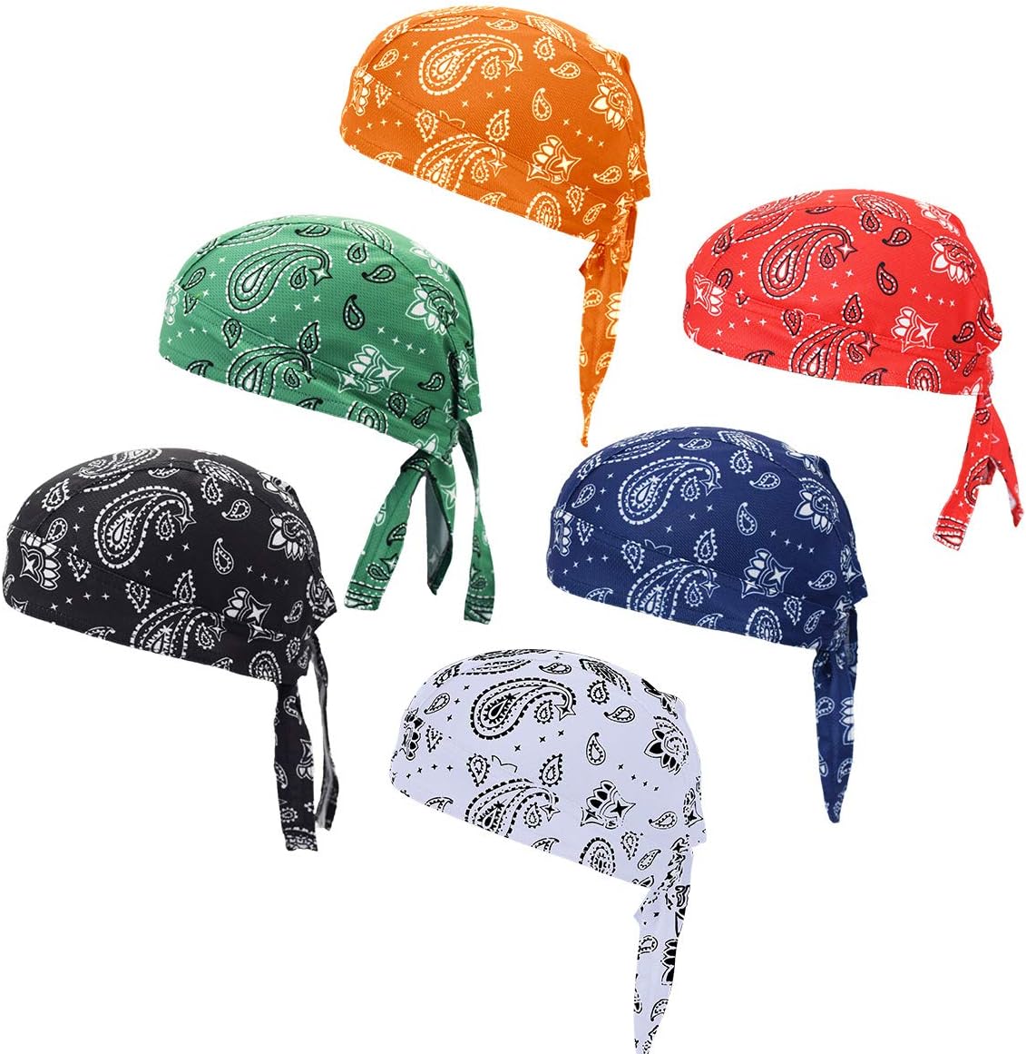 Doo Rag Bicycle Skull Caps Helmet Liner Cooling Hat Cap Summer Sweat Wicking Beanie Cap Hat for Women & Men