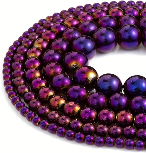 Miniatura 10 de Zenkeeper 108 piezas de cuentas naturales de aguamarina azul para la fabricación de joyas, 8 mm de cuentas de piedras preciosas auténticas