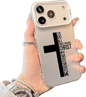 God's Plan Phone Case for iPhone 17 Pro Max – Bible Verse Christian Cross Cover, Full-Body Protective PC Case for iPhone 17/16/15/14/13 Pro Max
