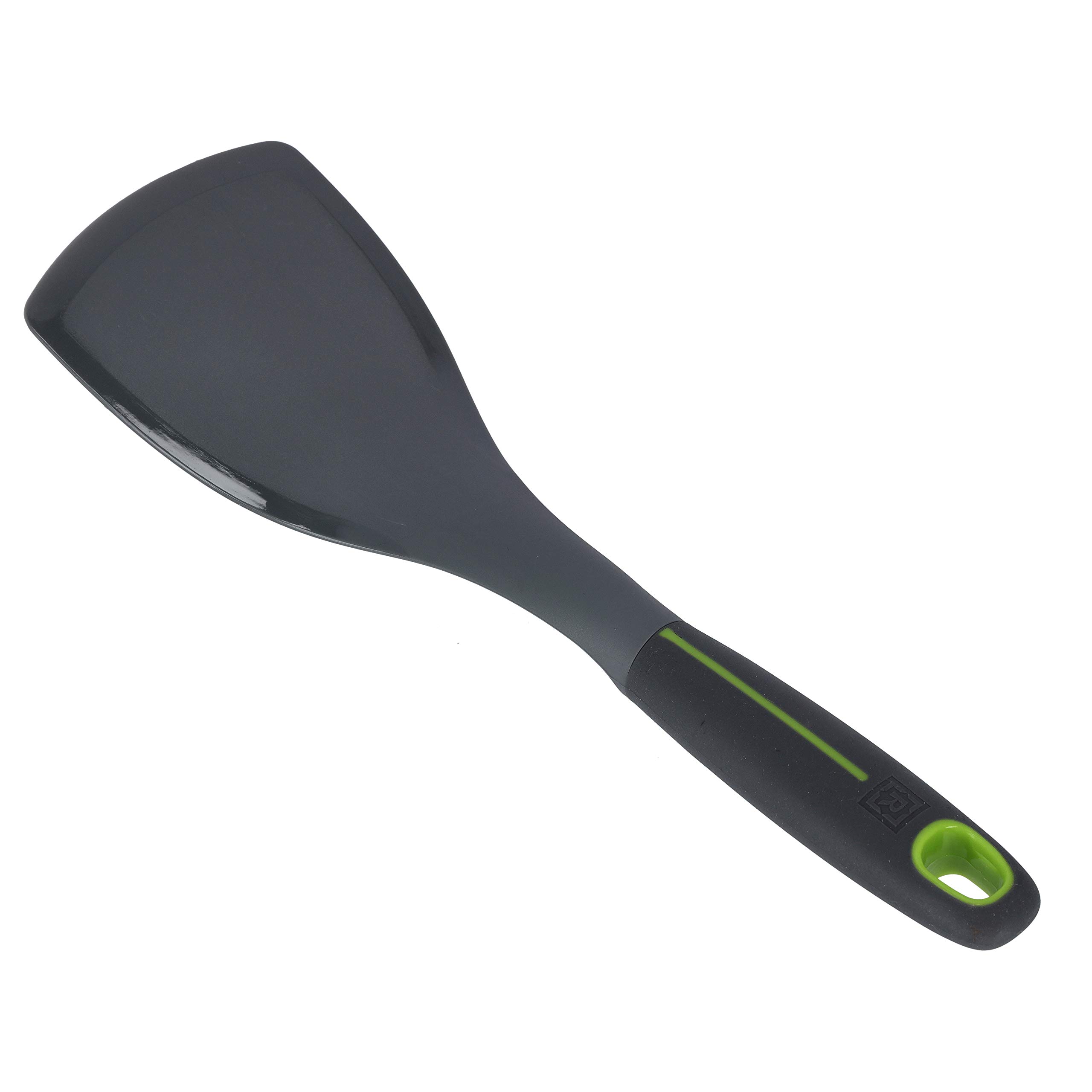 Royalford Nylon Slotted Turner - Portable Fish Slice Spatula Kitchen Cooking Cutlery/Crockery Long Handle Flipper For Lifting Flipping Serving Fried Eggs Pancakes Burgers,Rf9929, Multi