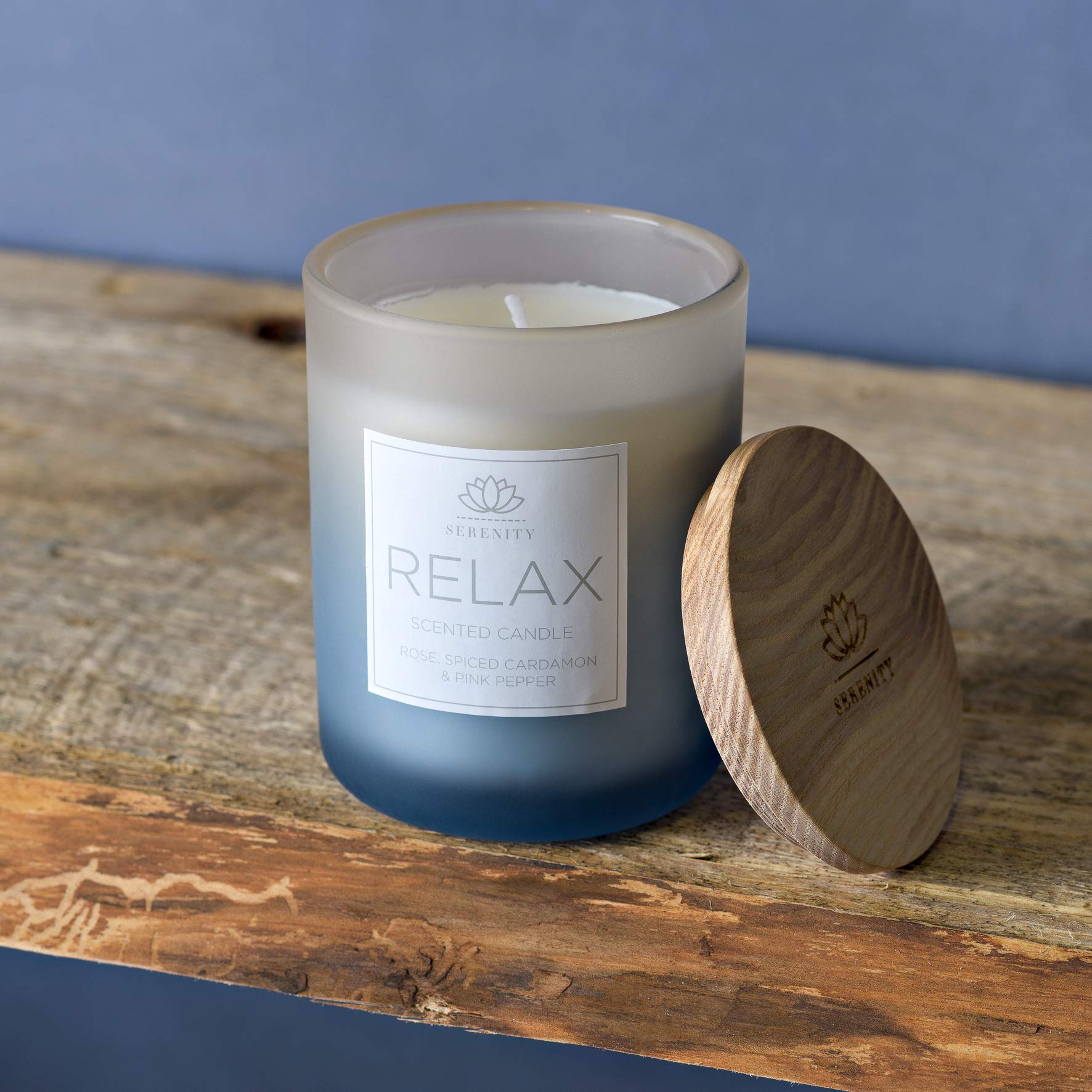 Serenity Relax 120g Candle - Rose, Cardamon & Pink Pepper