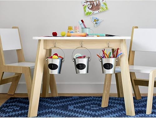 Miniatura 3 de Command Ganchos de alambre pequeños, 15 ganchos, 20 tiras adhesivas transparentes, ganchos colgantes sin daños, sin herramientas, tiras para colgar