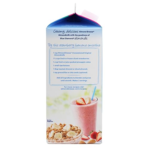 Miniatura 16 de Almond Breeze - Leche de almendra, original, 64 onzas, Blue Diamond