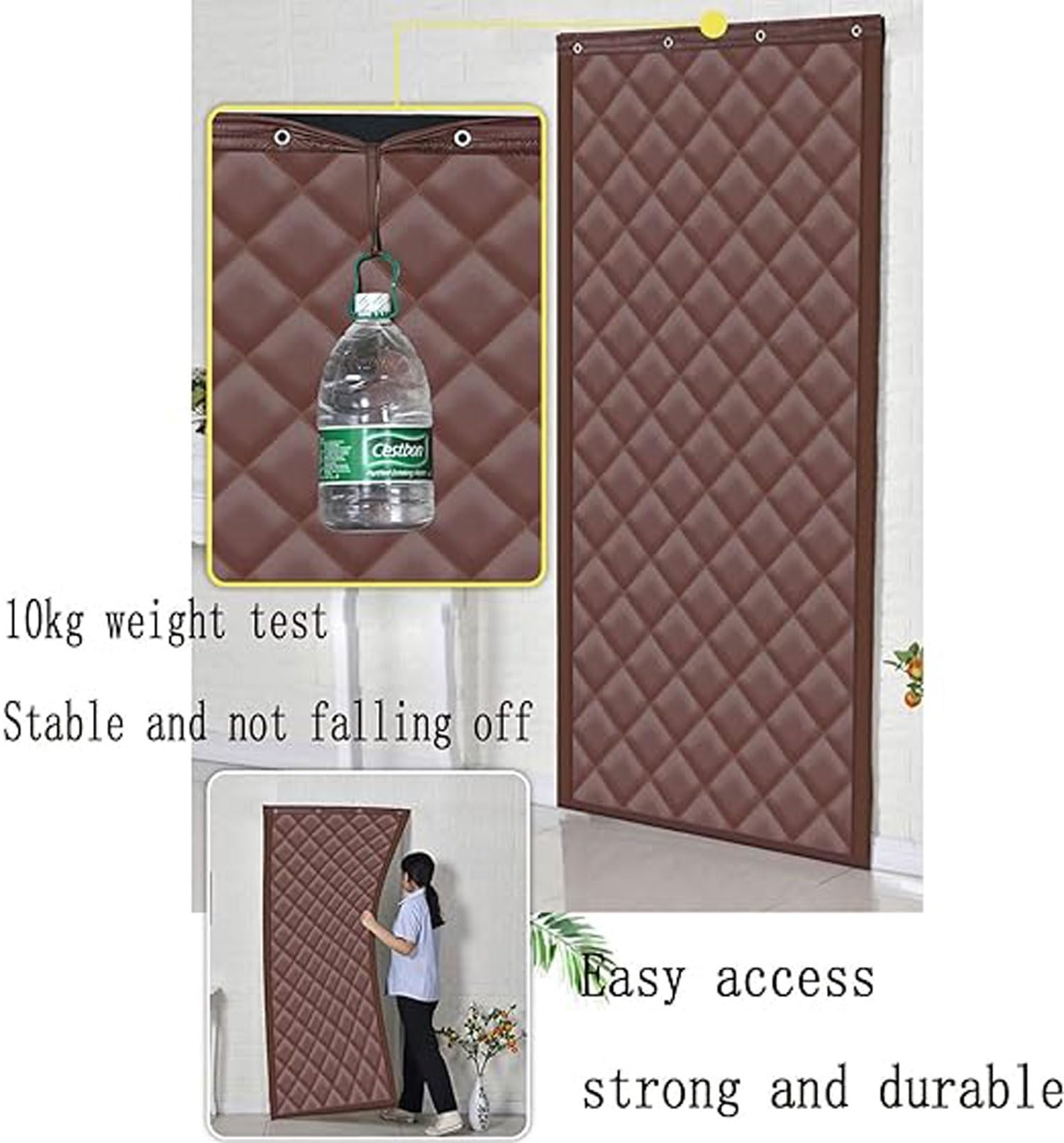 Porta Con Isolamento Termico For La Casa Tenda In Tessuto Oxford Copertura Invernale For Porta Drappo For Schermo Coperta Insonorizzata, Coperta Antivento Impermeabile For Protezione Dal Freddo (Colo