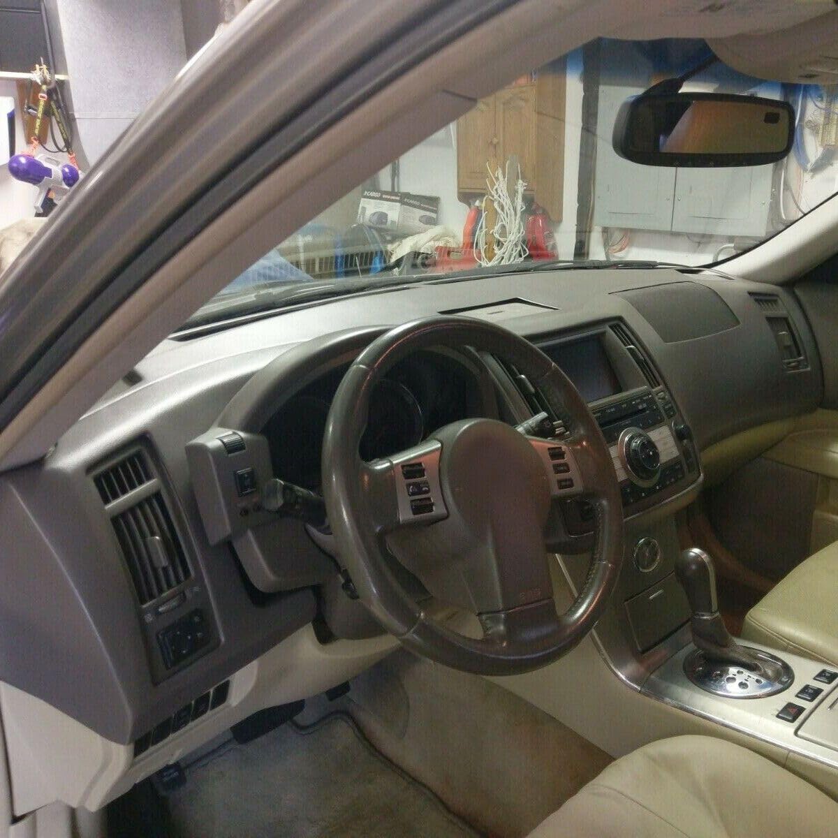 XIOUMAAN Dash Cap Cover 07 How to Fix Repair Plastic Front Center for INFINITI for FX35 2006-2008 Black Painted ADC321 SMTAP-039