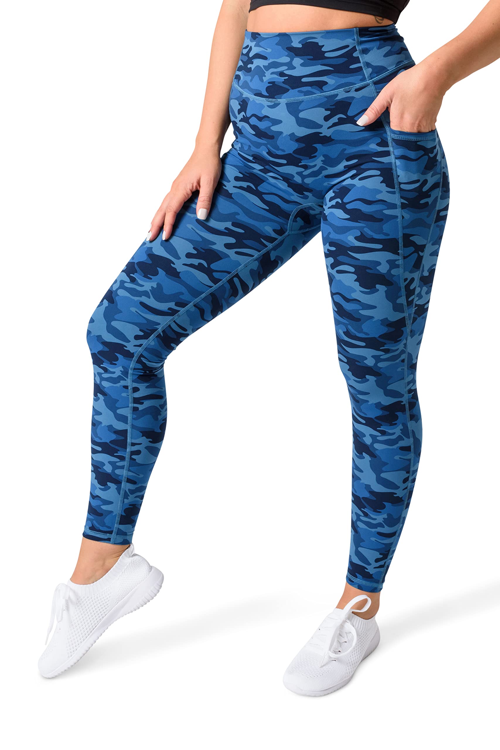 Kamo Fitness High Waisted Pants 25" Inseam Kaya Leggings with Pockets Butt Lifting Soft Workout Training Tights