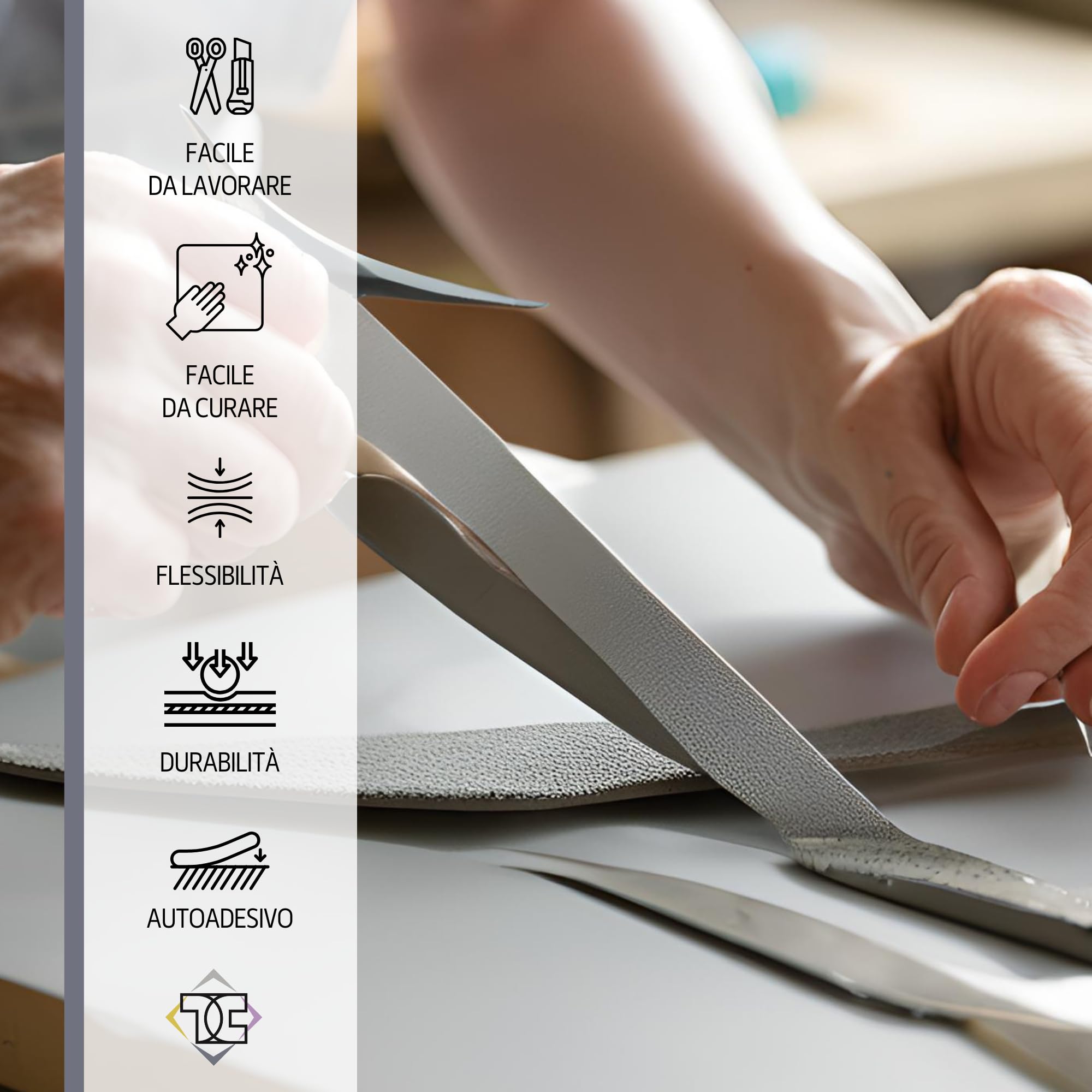 TAPHICEROS Pelle Adesiva per Riparazioni, Grafite, 50cm x 140cm, Metro Di Tessuto, Ecopelle Adesiva Kit Riparazione Pelle Sintetica Per Sedile Auto, Divano, Mobile, Sedia, Fai Da Te.